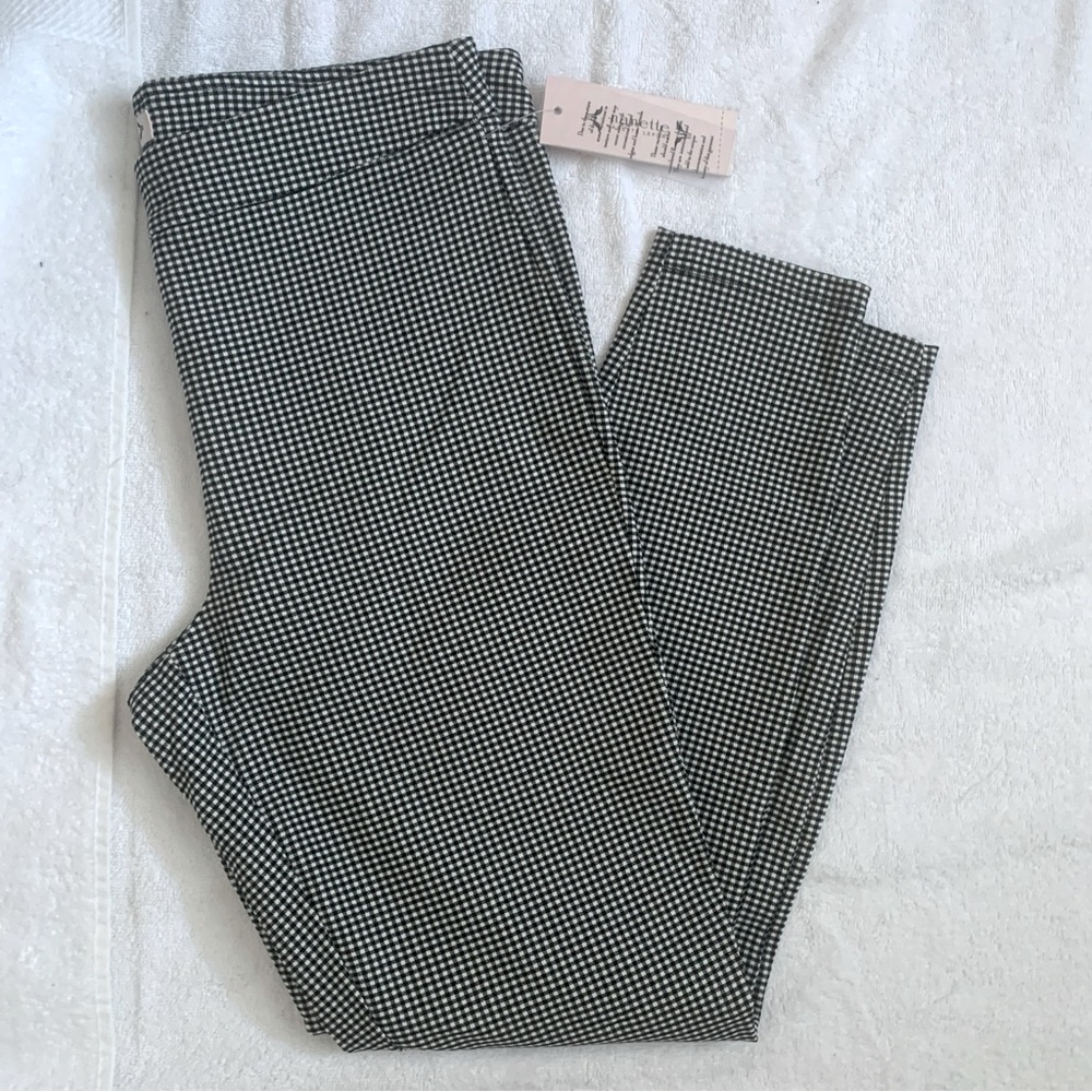 Nanette Lepore Pants Women’s Ankle Black White Checkered - Stretch - Size Medium